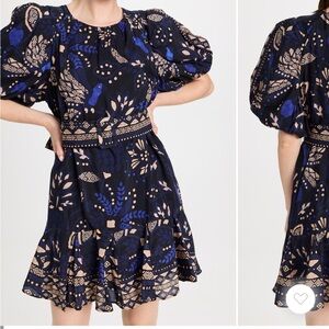 Farm Rio Mini - Macaw Forest Black Mini Dress